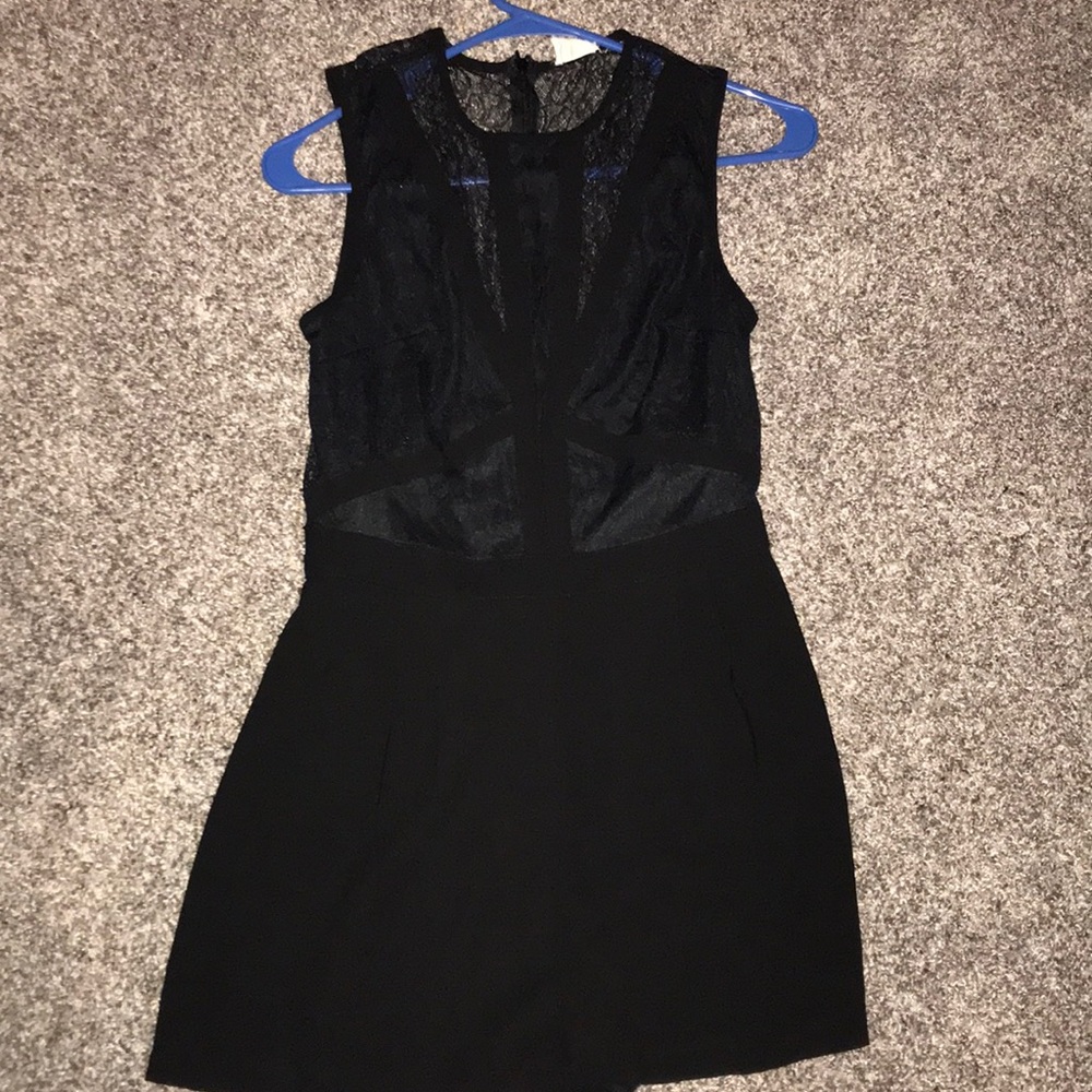 Black, lace romper